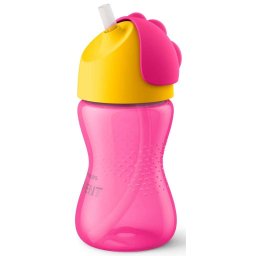 Cana cu Pai Philips-Avent SCF798/02 12 Luni 300ml Roz/Galben