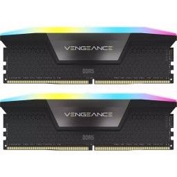 Memorie Corsair Vengeance RGB Black 32GB (2x16GB) DDR5 6000MHz CL36 Dual Channel Kit