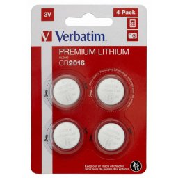 Baterii Verbatim Lithium CR2016 3V 4Buc 49531