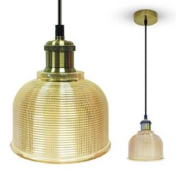 Corp Suspendat V-Tac Iluminat Max 60W IP20 Sticla Chihlimbar