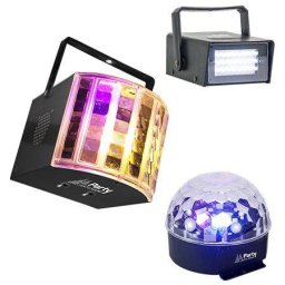 Set efecte luminoase Party 1 Stroboscop + 1 Derby Light + 1 Astro Light
