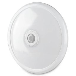 Plafoniera LED V-Tac 12W IP20 Senzor Miscare 4000K Alb Neutru Alb