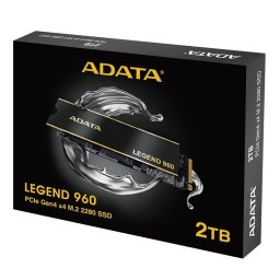 SSD ADATA LEGEND 960 M.2 2000 GB PCI Express 4.0 3D NAND NVMe Negru