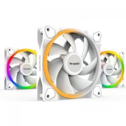 Set Be quiet! 3 Ventilatoare Light Wings 140mm Alb/RGB