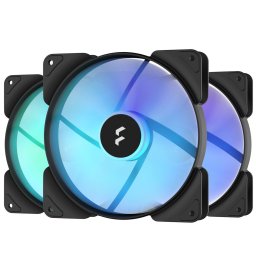 Set 3 Ventilatoare Fractal Design Aspect 14 RGB PWM Negru