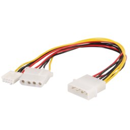 Cablu IT-BUDGET Adaptor Alimentare Molex (IDE) La 1 x Molex (IDE) + 1 x Alimentare FDD 3.5inch