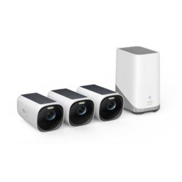 Kit Supraveghere Video eufy Cam 3 S330 4K Ultra HD Incarcare Solara BionicMind Nightvision Homebase 3 + 3 Camere Video