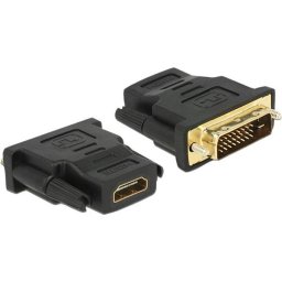 Adaptor Delock DVI 24+1 tata - HDMI mama Negru