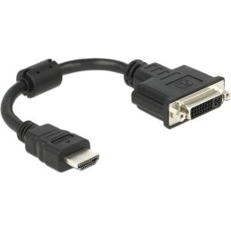 Adaptor Delock HDMI - 24+5 20cm Negru