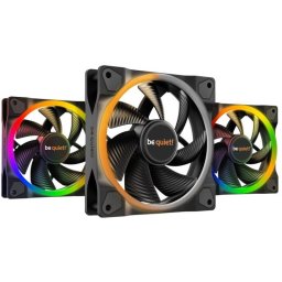 Pachet Be quiet! 3 x Ventilatoare LIGHT WINGS RGB 120mm PWM Negru