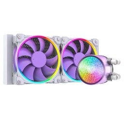 Cooler Procesor Cu Lichid ID-Cooling Pinkflow 240 Diamond Purple Iluminare aRGB Alb