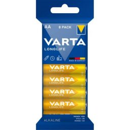 Set Varta 8x Baterii Alcaline Longlife AA