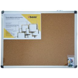 Tabla din Pluta Erich Krause Rama din Aluminiu 90x60 cm