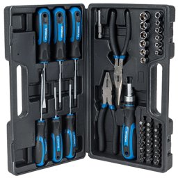 Trusa De Scule Combinate Hyundai HY-15513 45 Piese Negru/Albastru
