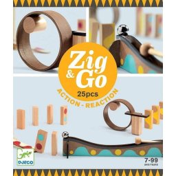 Set de Constructie Djeco Trasee Zig & Go 25 Piese 7 Ani+ Multicolor