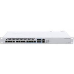 Switch MikroTik 10Gigabit CRS312-4C+8XG-RM Alb