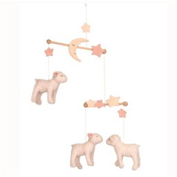 Carusel Mobil Egmont Toys Mary Decoratiune pentru Camera Copilului Bej/Roz
