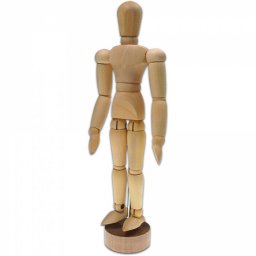 Jucarie Meyco Manechin din Lemn de Ienupar 15 cm
