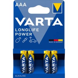 Set 4 Baterii Varta Longlife Power 4903 AAA / LR3 Albastru