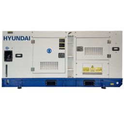 Generator De Curent Trifazat Cu Motor Diesel Hyundai DHY60L Alb/Albastru
