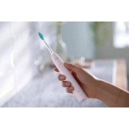 Periuta De Dinti Sonica Electrica Philips Seria 3100 HX3673/11 31000miscari/minut 1 Mod De Curatare Senzor Presiune Functia BrushSync Roz/Pastel