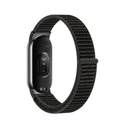 Curea Bratara Fitness TECH-PROTECT Nylon compatibila cu Xiaomi Mi Band 8 / 8 NFC Black