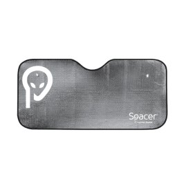 Parasolar Auto Spacer Pentru Parbriz Fata Dubla Folie Din Aluminiu 150 x 80cm Gri