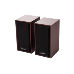 Boxe Spacer 2.0 RMS 6W Control Volum USB Negru/Maro