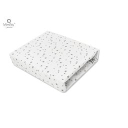 Cearceaf cu Elastic MimiNu Mini Gray Stars