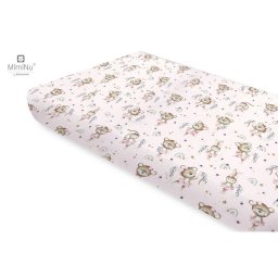 Cearceaf cu Elastic MimiNu Little Ballerina Pink