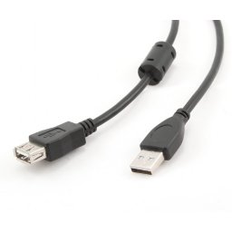 Cablu USB Spacer Prelungitor USB 2.0 La USB 2.0 1.8m Negru