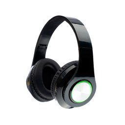 Casti Audio Wireless Spacer SPBH-CRYSTAL-RGB Microfon Bluetooth 5.0 Iluminare RGB Negru