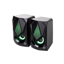 Boxe Desktop Spacer Storm Gaming 2.0 Control Volum Iluminare LED Alimentare USB Putere RMS 6W Negru