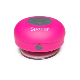 Boxa portabila Spacer Bluetooth 3W Control Volum Acumulator 300mAh Microfon Incorporat Roz