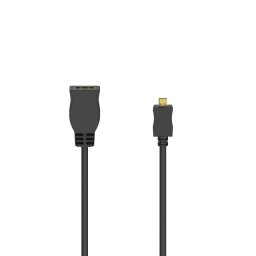 Cablu Adaptor Hama HDMI Type-D Ethernet Negru