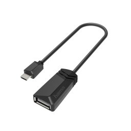 Adaptor Hama USB OTG Micro-USB Plug Negru
