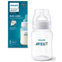 Biberon Philips-Avent Anticolici Avent Scy103/01 Flux Lent 1m+ 260ml Alb/Transparent