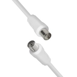 Cablu Hama Coax Plug Alb