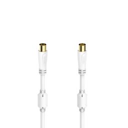 Cablu Hama Antena Coaxial Socket TV Alb