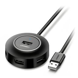 Hub USB UGREEN CR106 4x USB-A Negru
