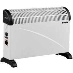 Radiator Noveen CH5000 Electric Ventilator Turbo 2000 W 3 Trepte Putere Termostat Reglabil Alb