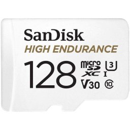 Card de Memorie Sandisk High Endurance 128GB MicroSDXC + Adaptor SD