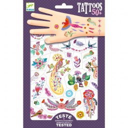 Tatuaje Temporare Copii Djeco Pasari multicolore
