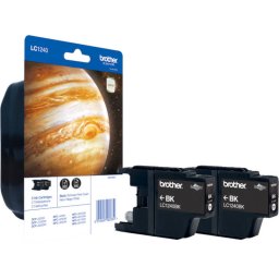 Set 2 Cartuse Cerneala Brother LC1240 1200 Pagini 2x 13.9ML Negru