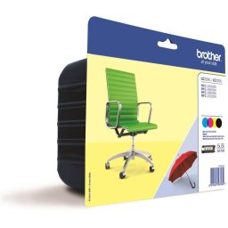 Set Cartus Cerneala Brother LC-229 XL 2400 + 1200 Pagini Cyan Magenta Galben Negru