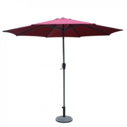 Umbrela Terasa Heinner 270x60cm Poliester Ridicare Manuala Rosu