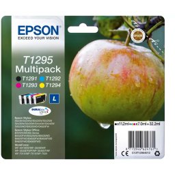 Multipack 4 Cartuse Cerneala Epson T1295 (C13T12954012) 32.2ML Negru / Cyan / Magenta /Yellow