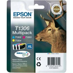 Multipack 3 Cartuse Cerneala Epson T1306 (C13T13064012) 30.3ML Cyan / Magenta / Yellow