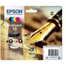 Multipack 4 Cartuse Cerneala Epson 16 (C13T16264012) 14.7ML Negru / Cyan / Magenta / Yellow