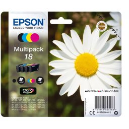 Multipack 4 Cartuse Cerneala Epson 18 (C13T18064012) 15.1ML Negru / Cyan / Magenta / Yellow